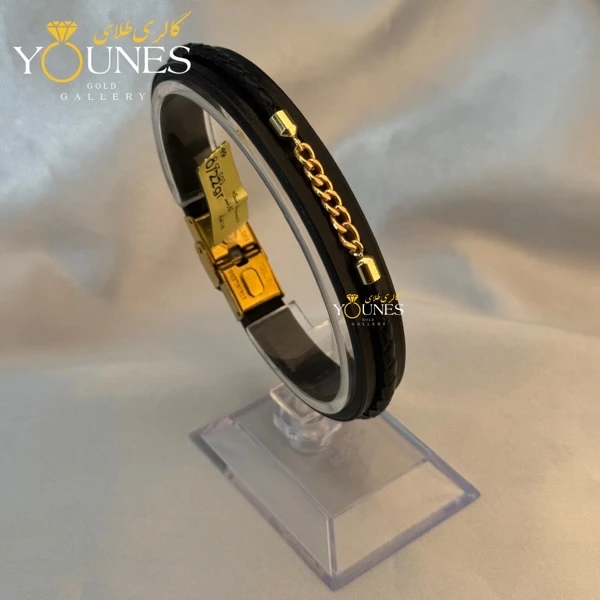 دستبند طلا چرم کارتیر cartier 6